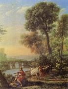 Claude Lorrain Landscape with Apollo and Mercury oil painting reproduction